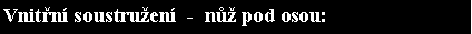 Textov pole: Vnitn soustruen  -  n pod osou: